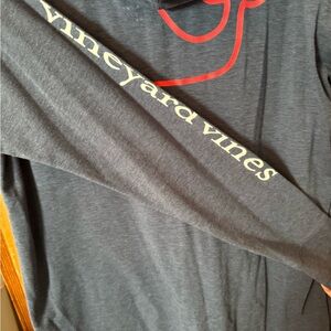 Vineyard Vines Men's Charcoal Long Sleeve Tee